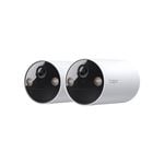 TP-Link Tapo 2K 3MP Smart Wire-Free Indoor / Outdoor Security Camera System - 2 Pack