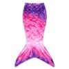 Catzon 120x60cm Mermaid Blanket Soft Flannel All-season Sleeping Bag-pinkpurple