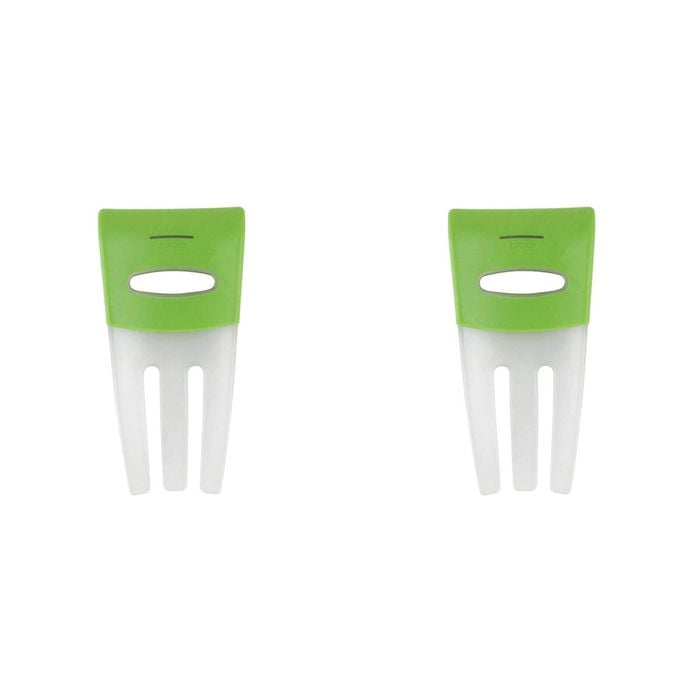 2PK Dexas 26.5cm Silicone Salad Hands Fruit/Vegetable Mixer - Green