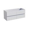 Stein 1200 x 450 x 500mm White Select V-Groove Wall Hung Vanity - Cabinet Only