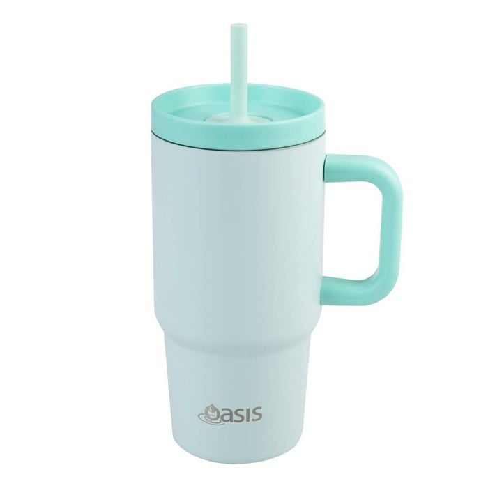 Oasis Stainless Steel Double Wall Junior 700ml Travel Tumbler - Mint