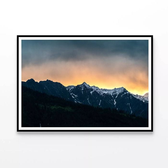 View of a Mountain Range  Print 100% Australian Made 120x90cm  (Poster)