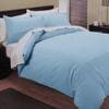 Belmondo 225TC Pintuck Quilt Cover Set King Light Blue
