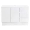 CIBO 1200mm White Nordic Full Height Bathroom Vanity With Solid Surface Top