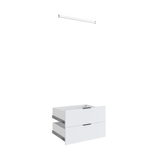 DRAWER HANG INSERT KIT LUGNA 750X550MM 2 DRW 1HG WHITE