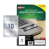Avery Heavy-duty Laser Label Silver 20pk (10/sheet)