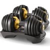 PowerTrain 48kg Gold Adjustable Dumbbell Set