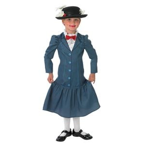 Disney Mary Poppins Deluxe Girls Character Dress Up Theme Costume Size S