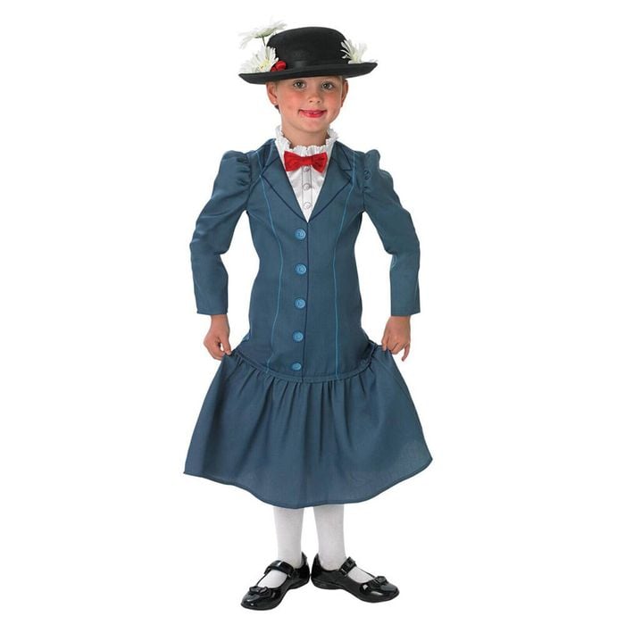 Disney Mary Poppins Deluxe Girls Character Dress Up Theme Costume Size S