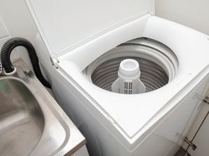 A cleaned washing machine from inside. 