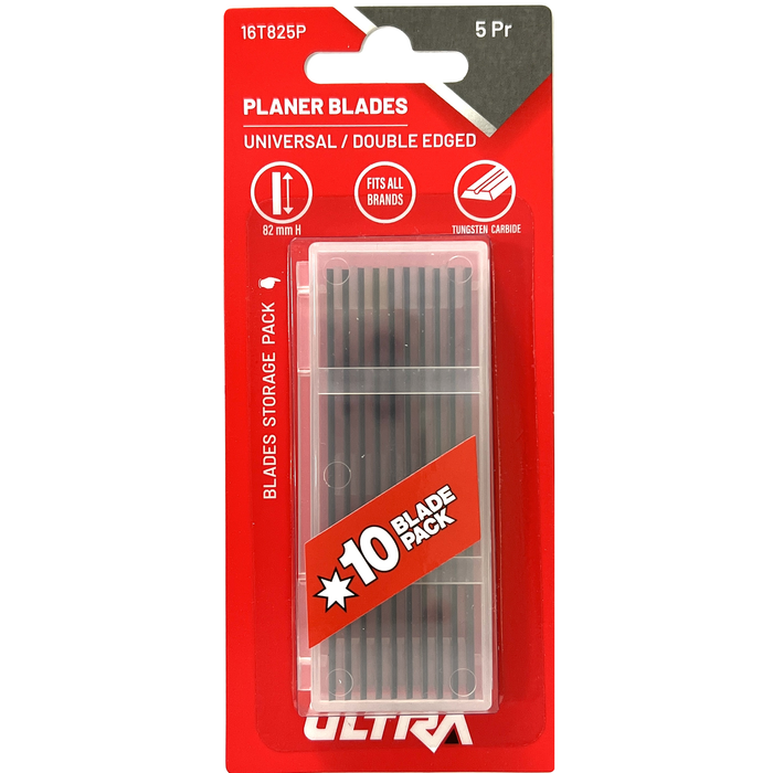 Ultra 82mm Universal Planer Replacement Blades - 5 Pairs