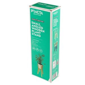 Practa Small Angled Wooden Plant Stand