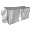 Build-A-Shed 1.2 x 3.7 x 2.0m Skillion Single Sliding Side Door Shed - Zinc