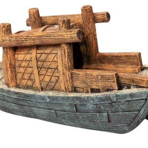 Aqua One Large Fishing Boat Ornament 23.5x8x11.5cm (37480l)