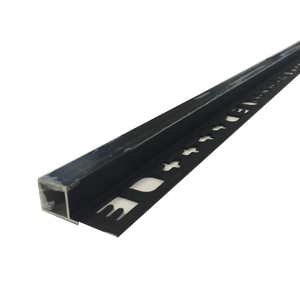 QEP 12mm x 2.5m Black Satin Mosaic Tile Trim