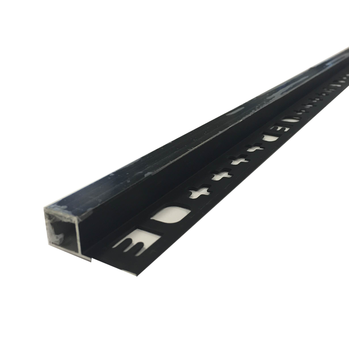 QEP 12mm x 2.5m Black Satin Mosaic Tile Trim
