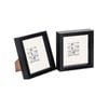 Nicola Spring 2 Piece 6 x 6 3D Shadow Box Photo Frame Set - Craft Display Picture Frame with 2 x 2 Mount - Black