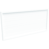 ProtectorAl 1001-2000W X 300-1000H Pearl White Aluminium Welded Slat Panel Horizontal 9mm Gap