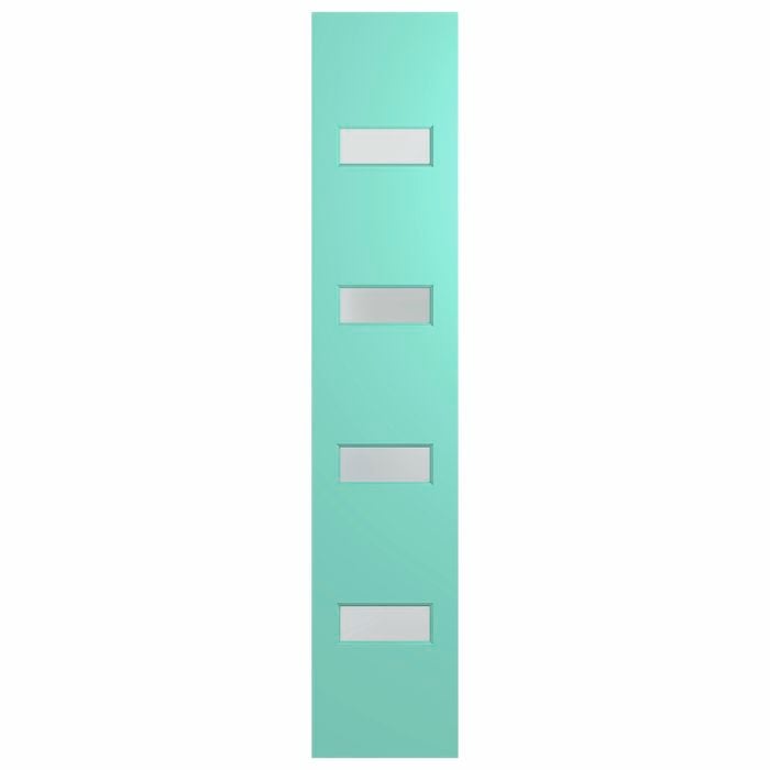 Hume Doors 1980 x 400 x 40mm Newington XN11 Entrance Panel Glazed Etchlite