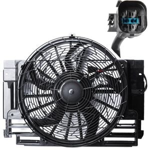 Radiator Thermo Fan For Bmw E53 X5 00-06 5 Blades With Module & Brushless Motor