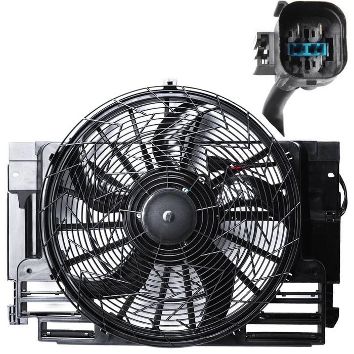Radiator Thermo Fan For Bmw E53 X5 00-06 5 Blades With Module & Brushless Motor