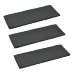 Argon Tableware Slate Side Plate - 29 X 12 Cm - Pack Of 3