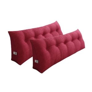 SOGA 2x 180cm Rose Red Wedge Pillows