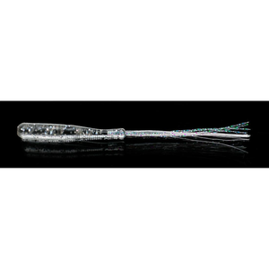 Fish Arrow Flasher Worm 1" SW Soft Plastic Ajing Fishing Lure 02 Clear Holo