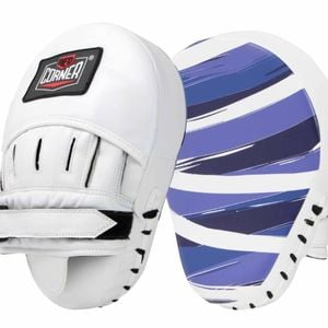 RCB Red Corner Boxing Womens Sparring Focus Pads - Stripes Blue