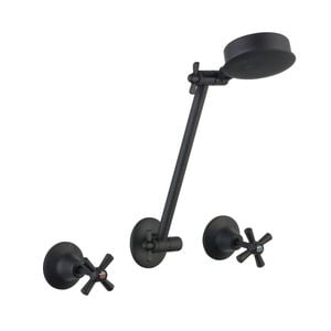 Mondella Matte Black Cadenza Shower Set WELS 3 Star 9L/min