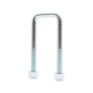 Sunrise U-bolts With Nyloc Nut 1/2" Zinc - 45mm Square, 125mm - Ub45s125z