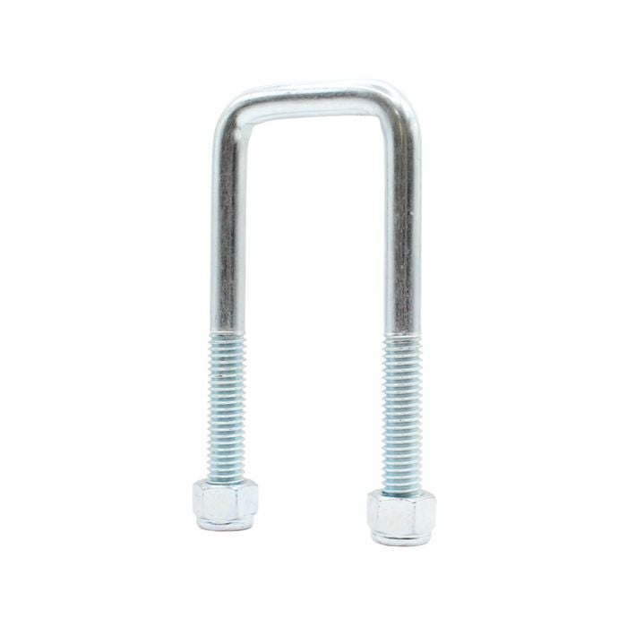 Sunrise U-bolts With Nyloc Nut 1/2" Zinc - 45mm Square, 125mm - Ub45s125z