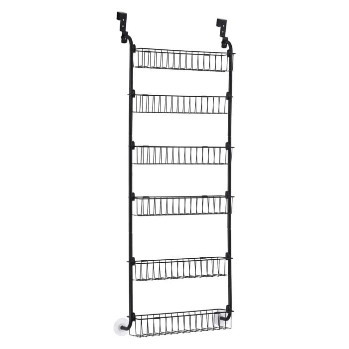 Artiss Over Door Storage 6 Tier Organiser Metal Black