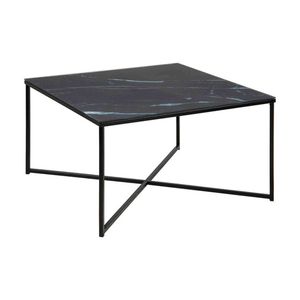 Modern Furniture KOLINA Glass Coffee Table 80cm - Black