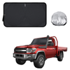 Front Windscreen Sun Shade for Toyota LandCruiser 79 Series Single Cab 2012 - Current - Standard 150 x 85 cm - Black