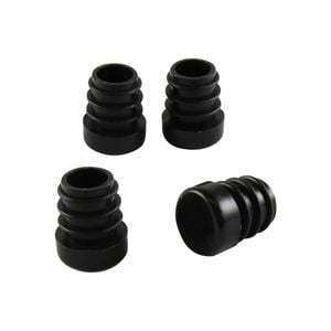 Surface Gard 13mm Black Round Internal Plastic Chair Tips - 4 Pack