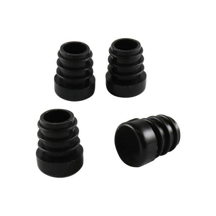 Surface Gard 13mm Black Round Internal Plastic Chair Tips - 4 Pack