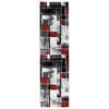 Loom & Lace Millard 297 80x150 Dark Grey Red Rug