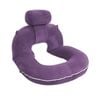 Catzon U-shaped Pregnancy Pillow Sleeping Multi-use Head Neck-purple
