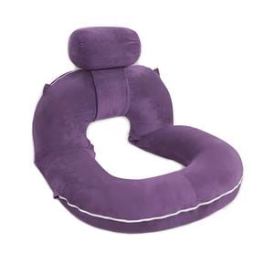 Catzon U-shaped Pregnancy Pillow Sleeping Multi-use Head Neck-purple