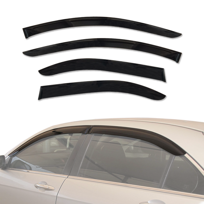 AUSGO Weather Shields for Honda Accord Euro 7th Gen 2003-2008 Weathershields Window Visors Wind Deflectors