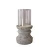 Darlin Concrete 29.5cm Byron Candle Holder Home Decor Small White