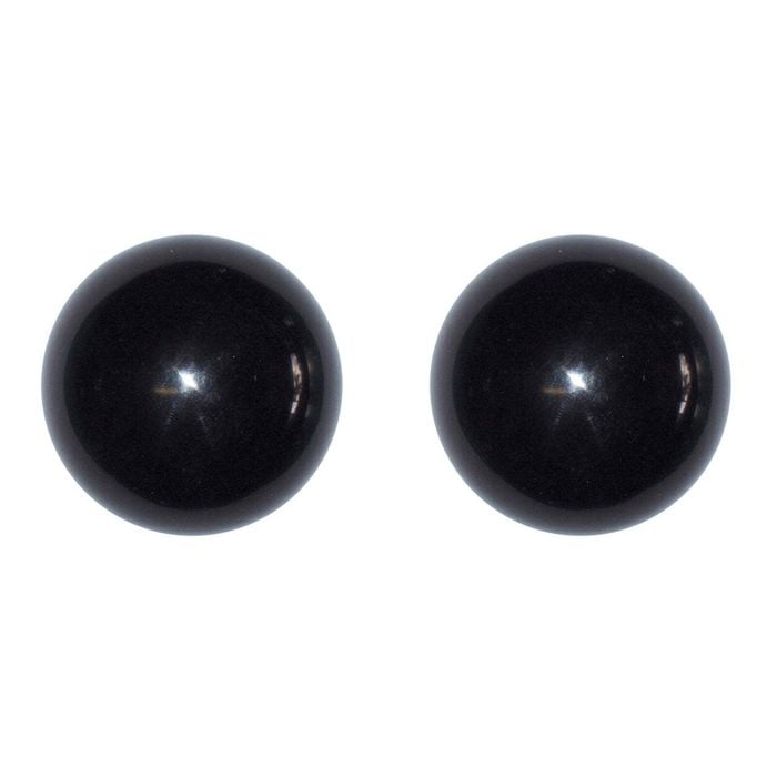 2PK Formula Sports 2" Size Resin Plain Black Billiard Ball
