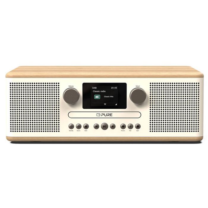 Pure Classic C-D6 DAB+/FM Radio - Cotton White