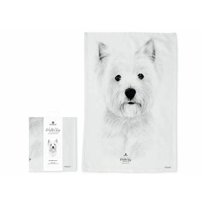 Ashdene Delightful Dogs - West Highland Tea Towel