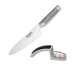 Global Cook's Knife & Sharpener Set