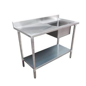 Modular Systems Single Sink Bench Right Handed 1200X600X900MM 1200-6-SSBR