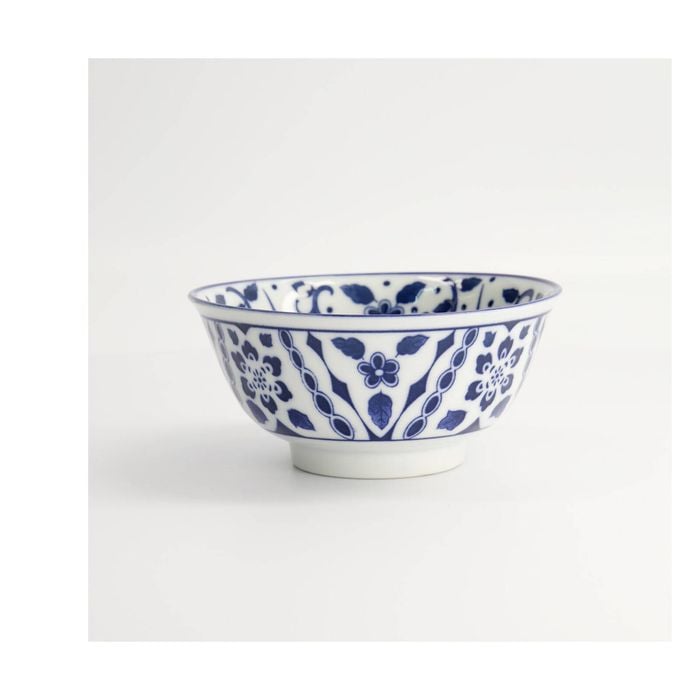 Tokyo Design Tayo Bowl Maizuru Blue Porcelain Microwave Dishwasher Safe 15x7cm