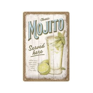 Nostalgic-Art 20x30cm Medium Sign Mojito Served Here