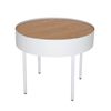 SK Designer Living | Lunar Round Side Table - White & Natural